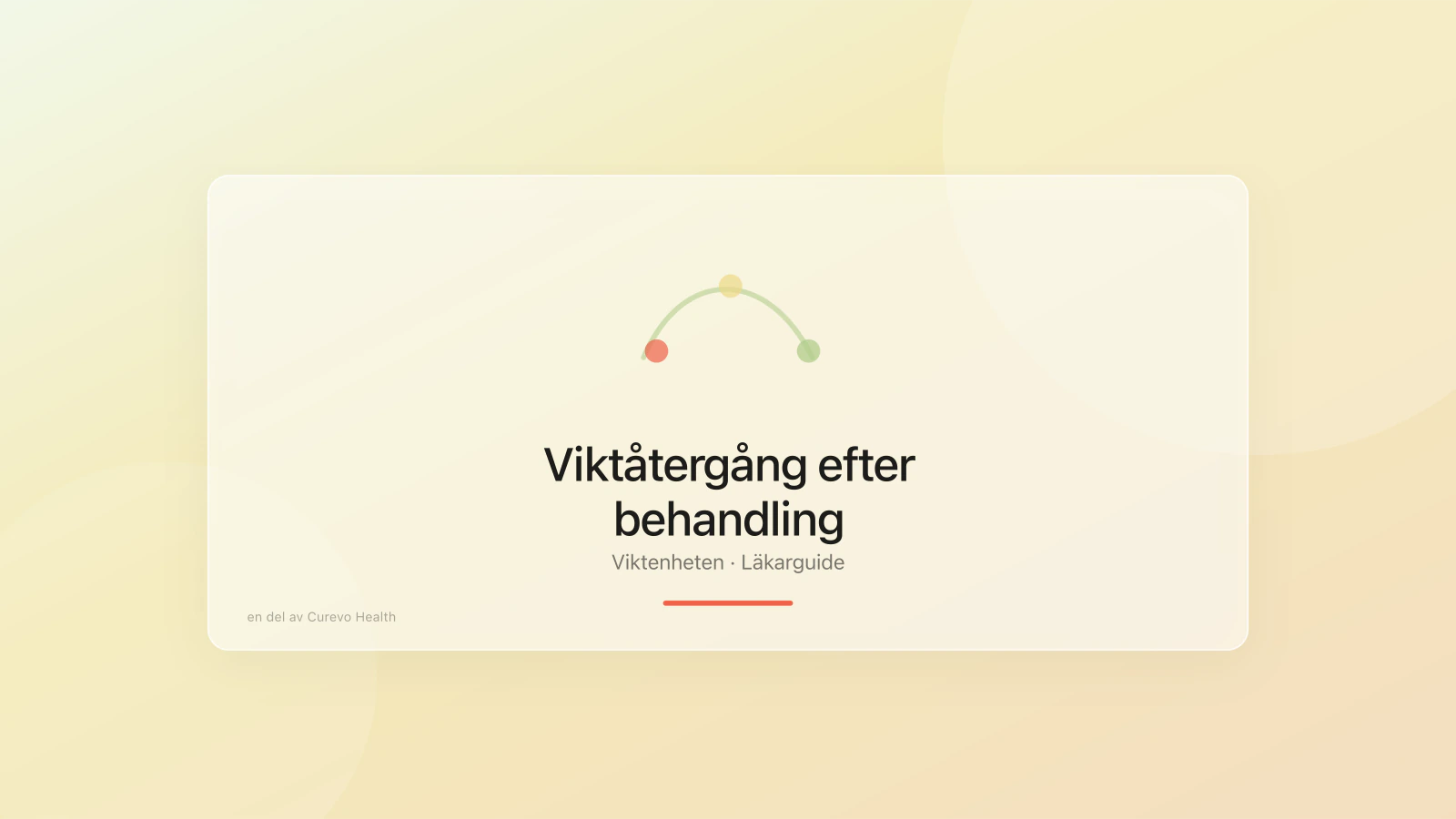 Viktkurva som visar risk för viktåtergång över tid