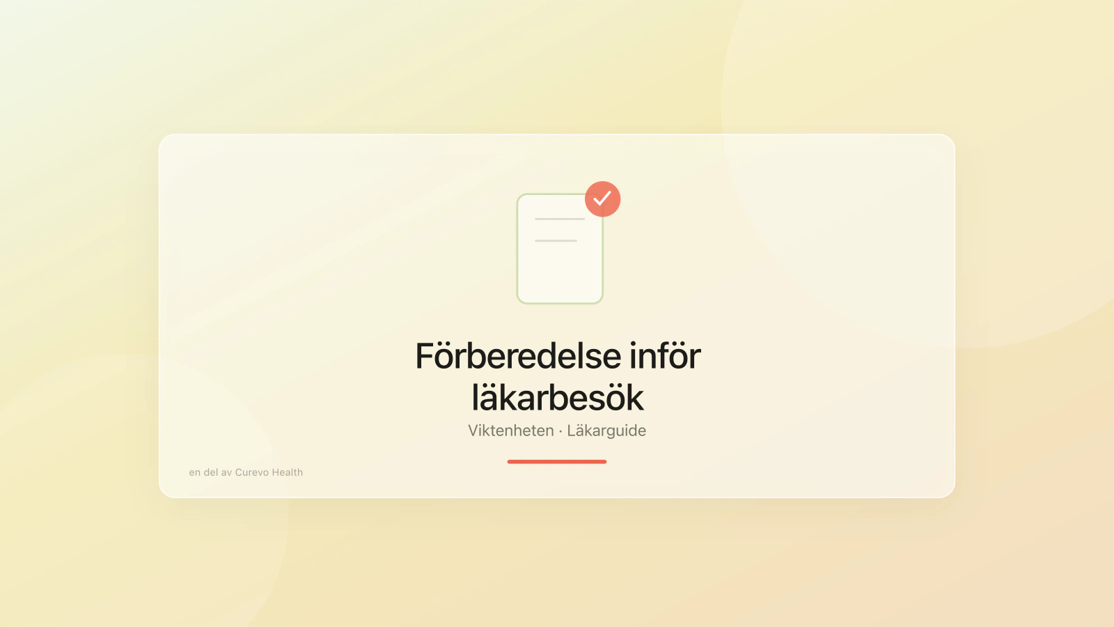 Förberedelse inför läkarbesök om viktbehandling