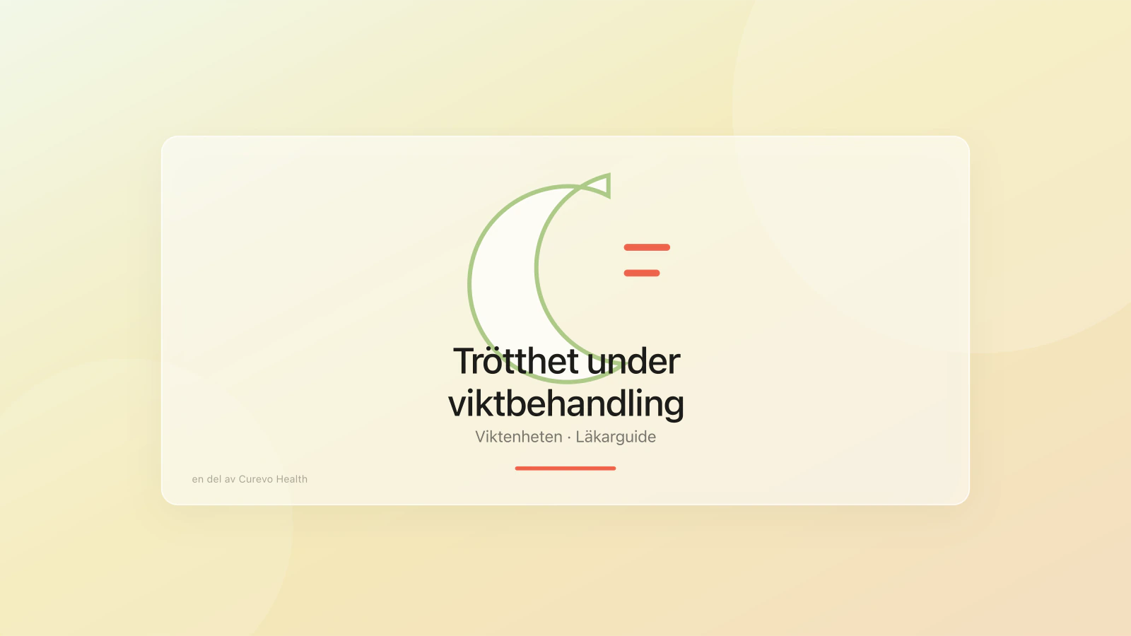 Trötthet och energi under medicinsk viktbehandling